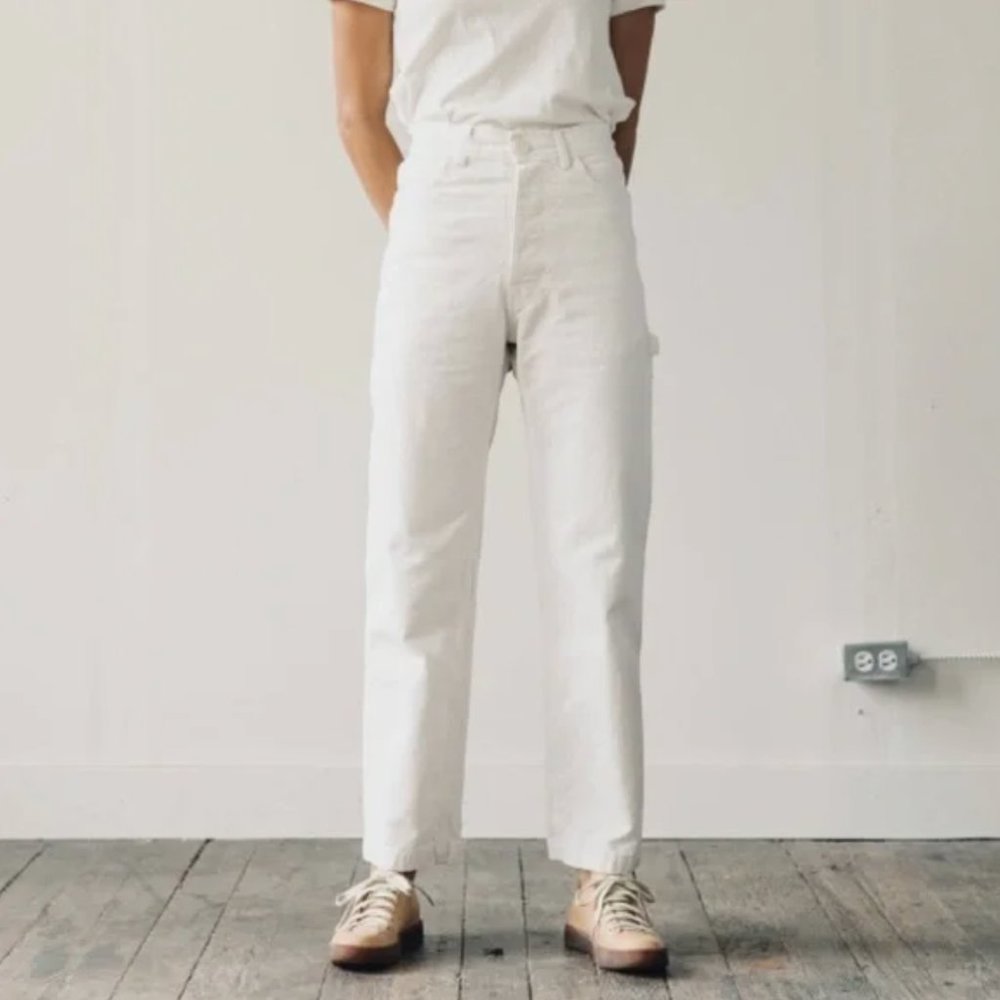 Jesse Kamm Handy Pants, Salt White, size 8